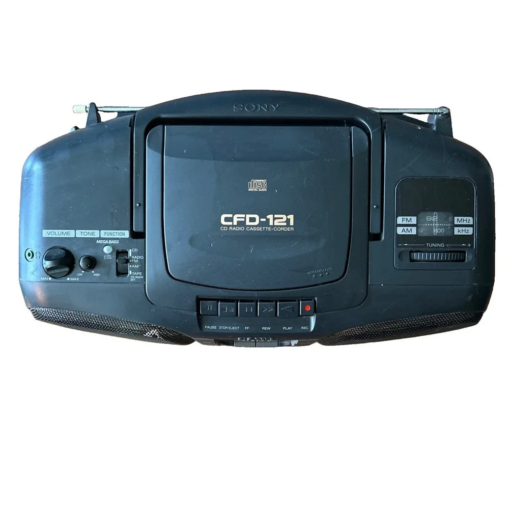 Sony Mega Bass Boombox CFD 121 With Cord Working